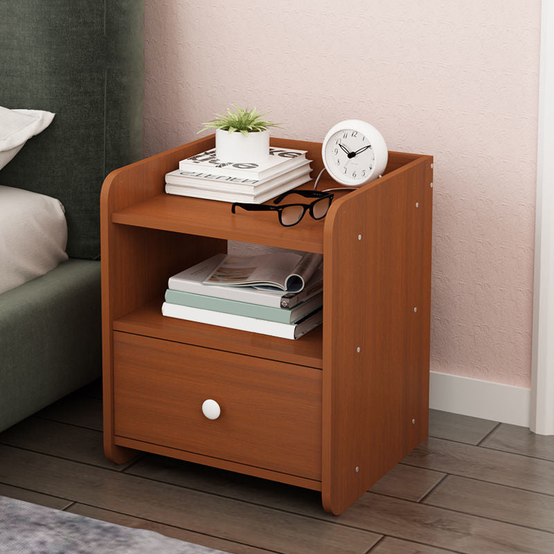 Modern Nightstand Wooden Night Table with Drawers for Bedroom