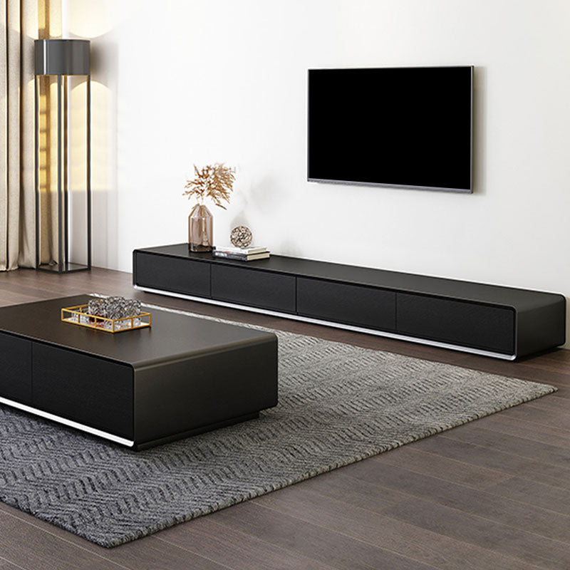 Nordic TV Cabinet Furniture Modern Simple Black Floor TV Cabinet