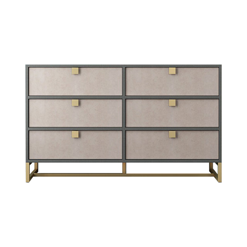 Wood Living Room Sideboard Modern Credenza with Storage and Drawer