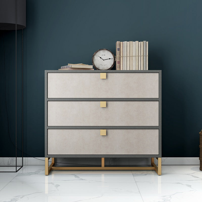 Wood Living Room Sideboard Modern Credenza with Storage and Drawer