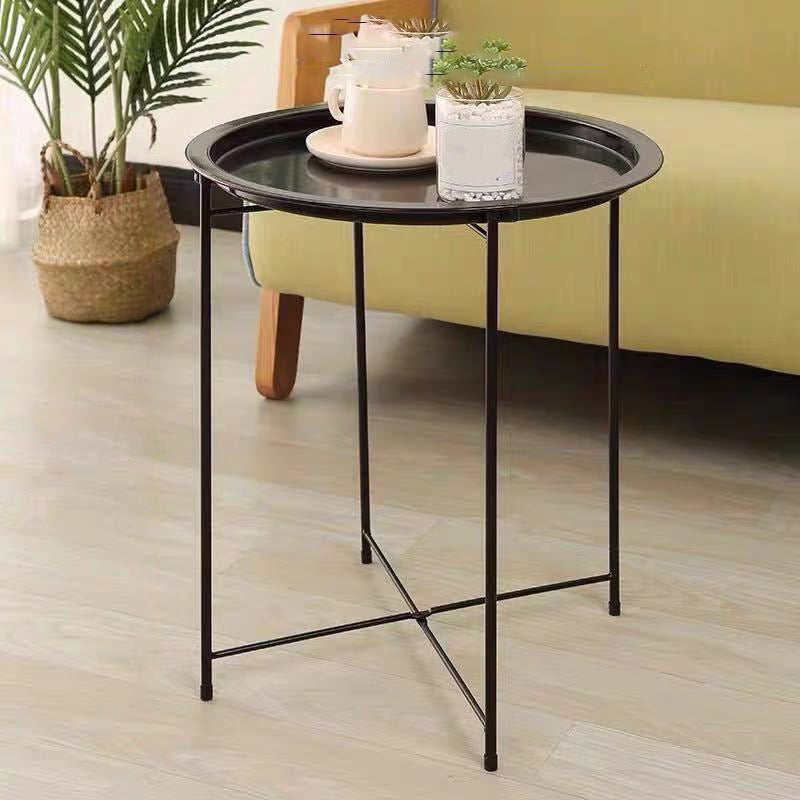 Metal Nightstand 20" Tall Industrial Bedside Cabinet with 2 Shelves