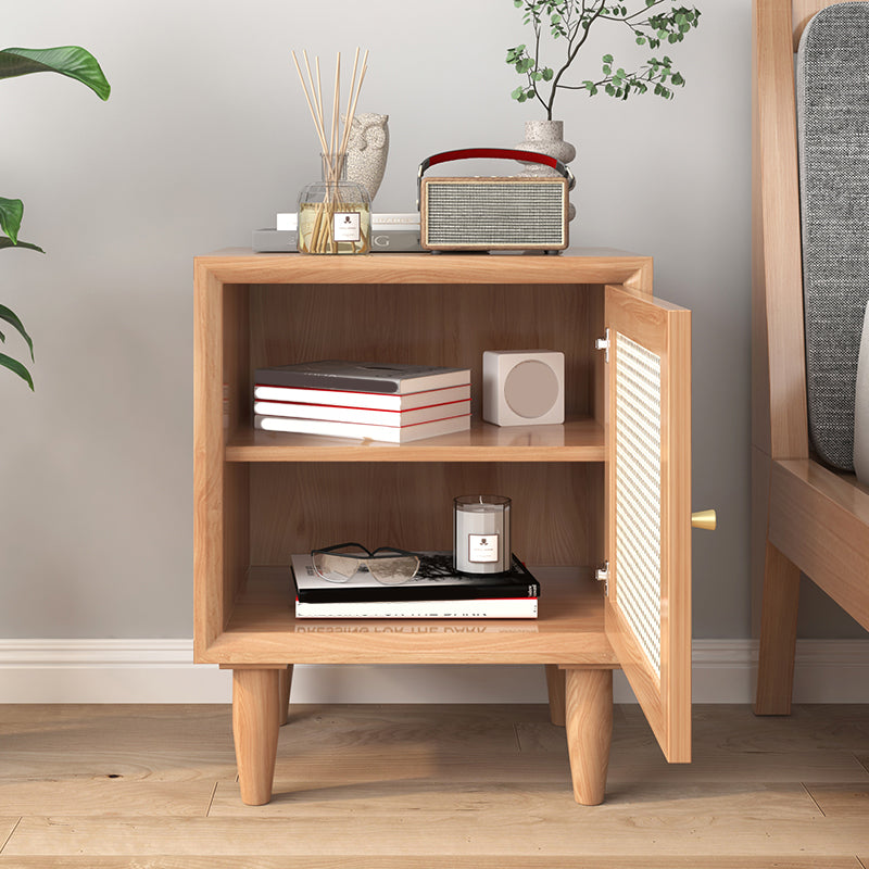 Contemporary Bedside Cabinet 1 Door Right Side Nightstand for Bedroom