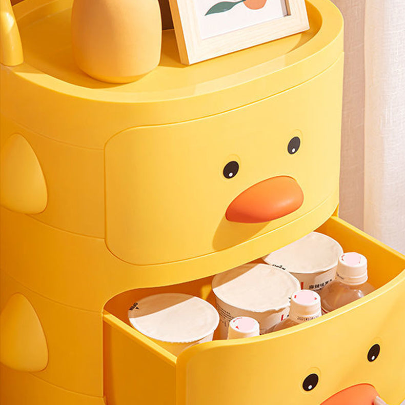 Yellow Duck Bed Nightstand Contemporary Children Storage Night Table