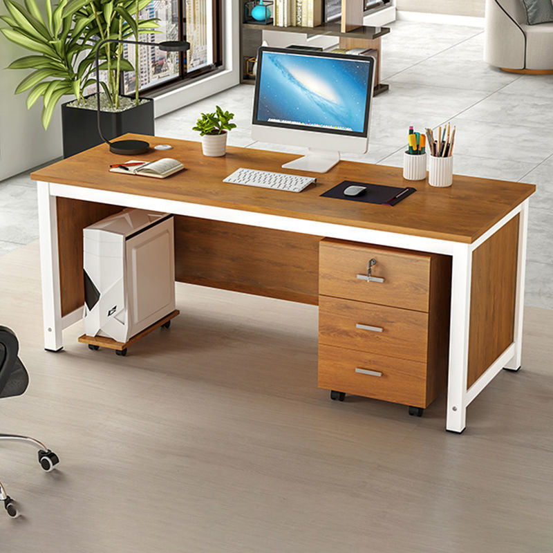 Industrial Office Desk Manufactured Wood Computer Desk for Home and Office