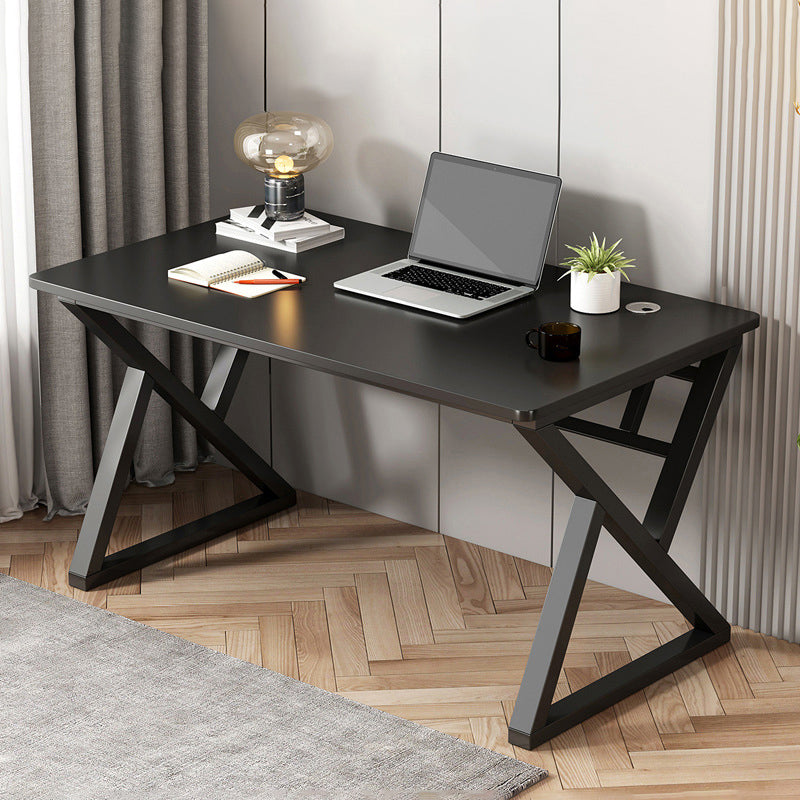 Modern Rectangular Office Desk Artificial Wood Writing Desk with Sled Base