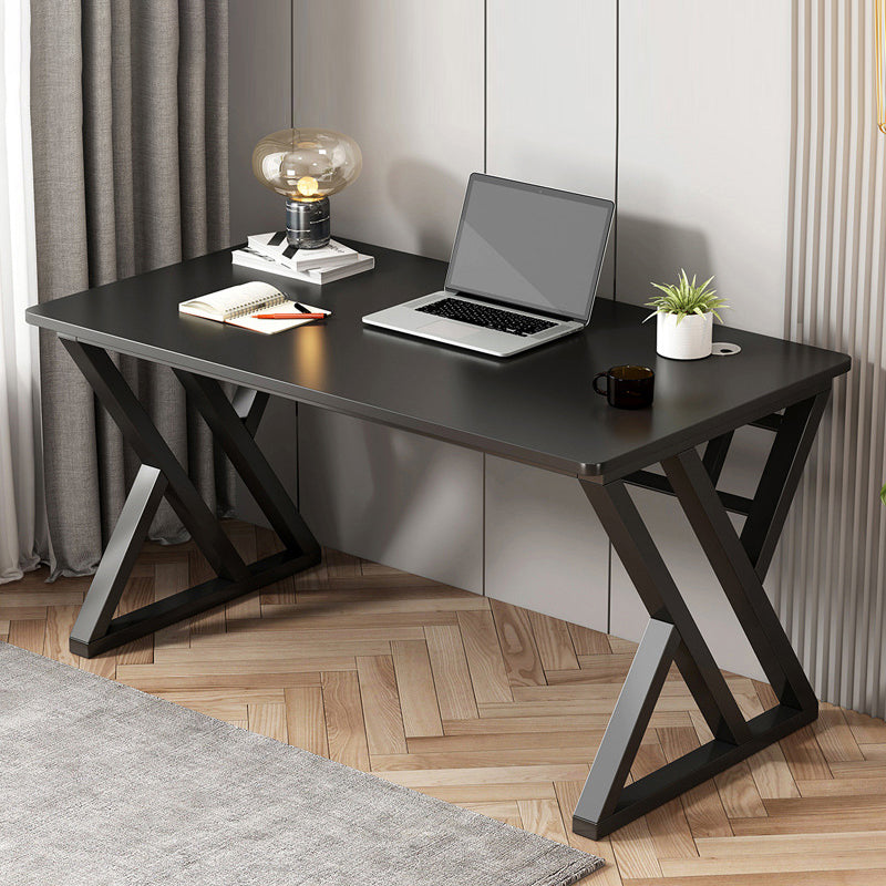 Modern Rectangular Office Desk Artificial Wood Writing Desk with Sled Base