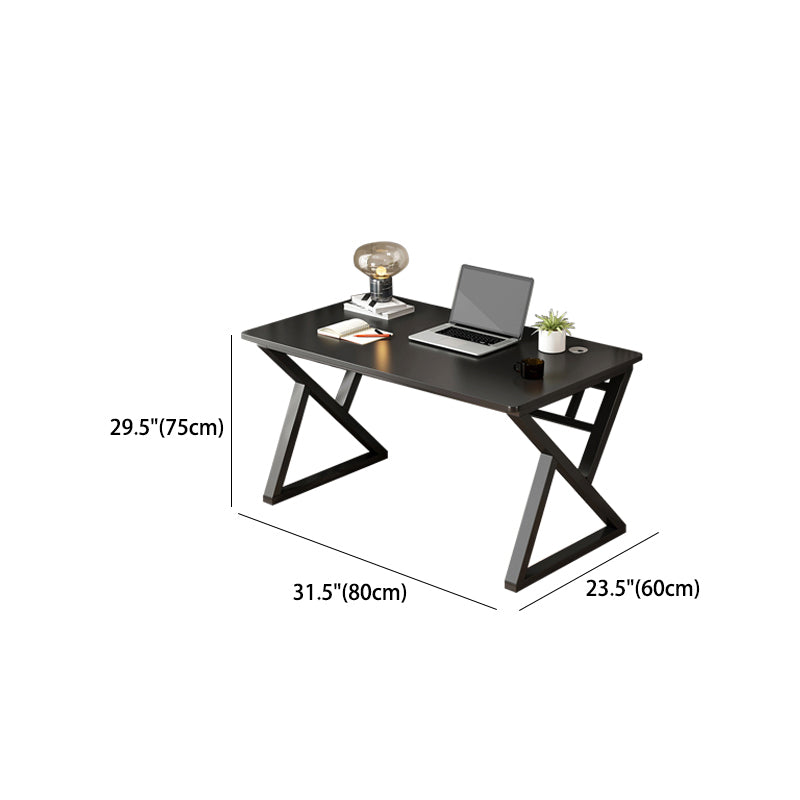 Modern Rectangular Office Desk Artificial Wood Writing Desk with Sled Base