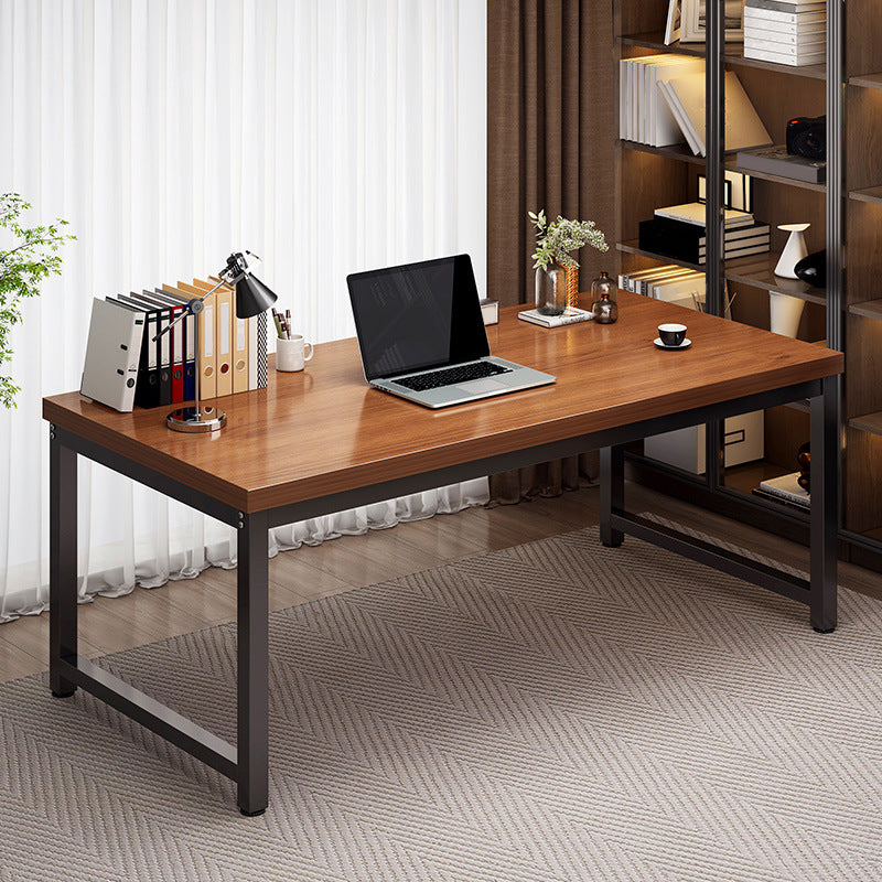 23.5" W Wooden Office Desk Modern Writing Desk with H-shape Base