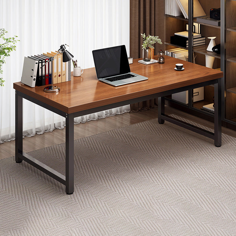 23.5" W Wooden Office Desk Modern Writing Desk with H-shape Base