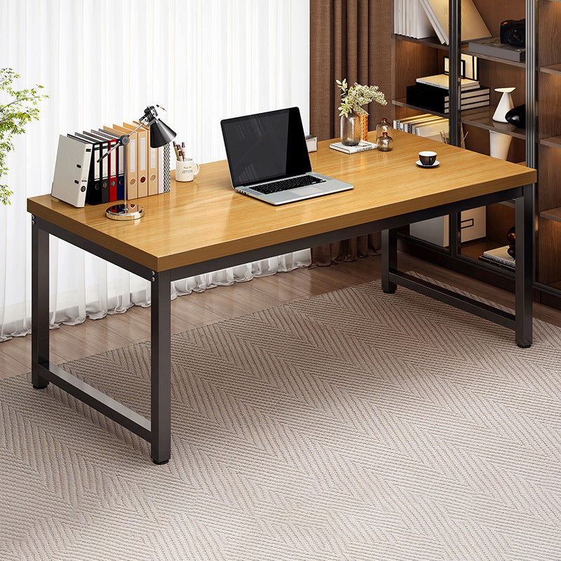 23.5" W Wooden Office Desk Modern Writing Desk with H-shape Base