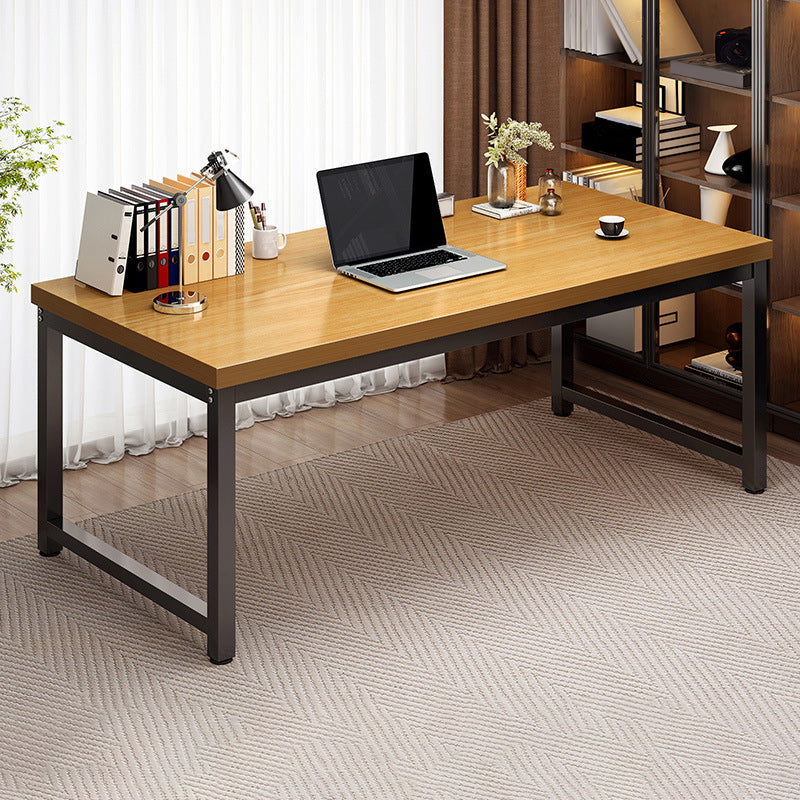 23.5" W Wooden Office Desk Modern Writing Desk with H-shape Base