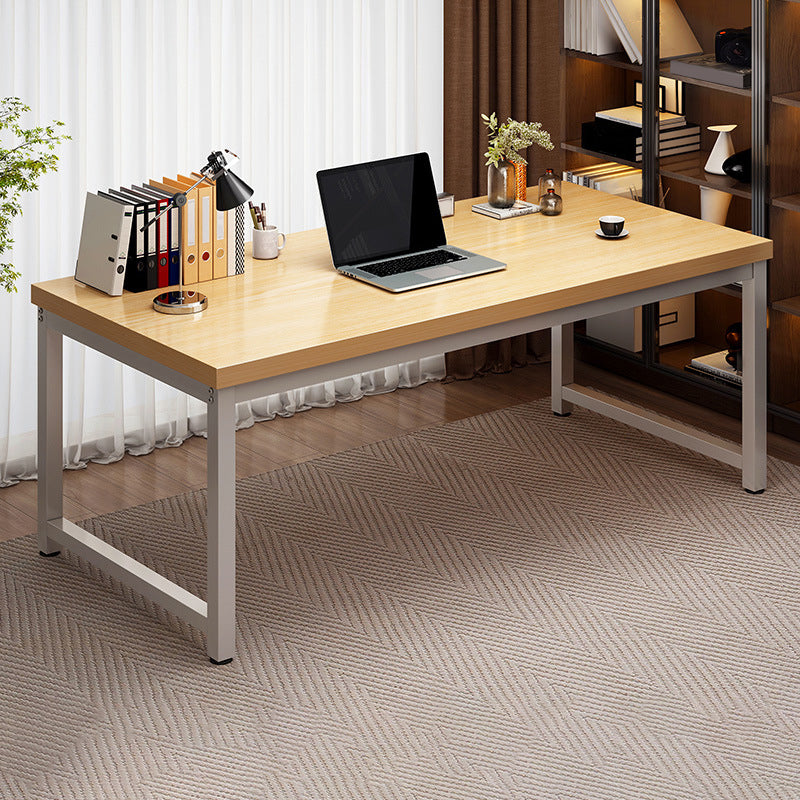 23.5" W Wooden Office Desk Modern Writing Desk with H-shape Base