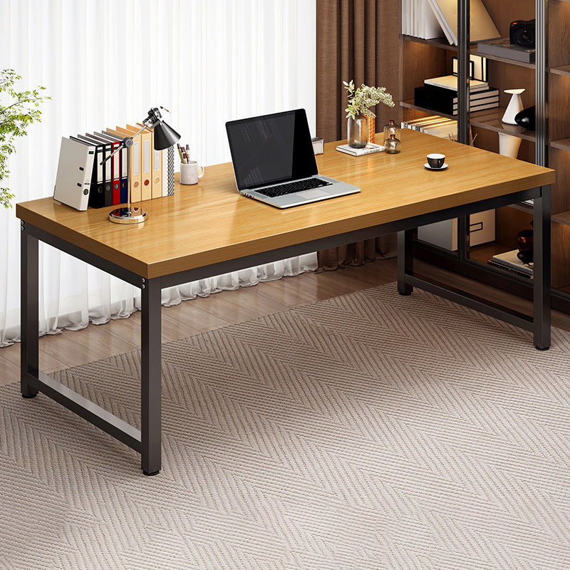 23.5" W Wooden Office Desk Modern Writing Desk with H-shape Base