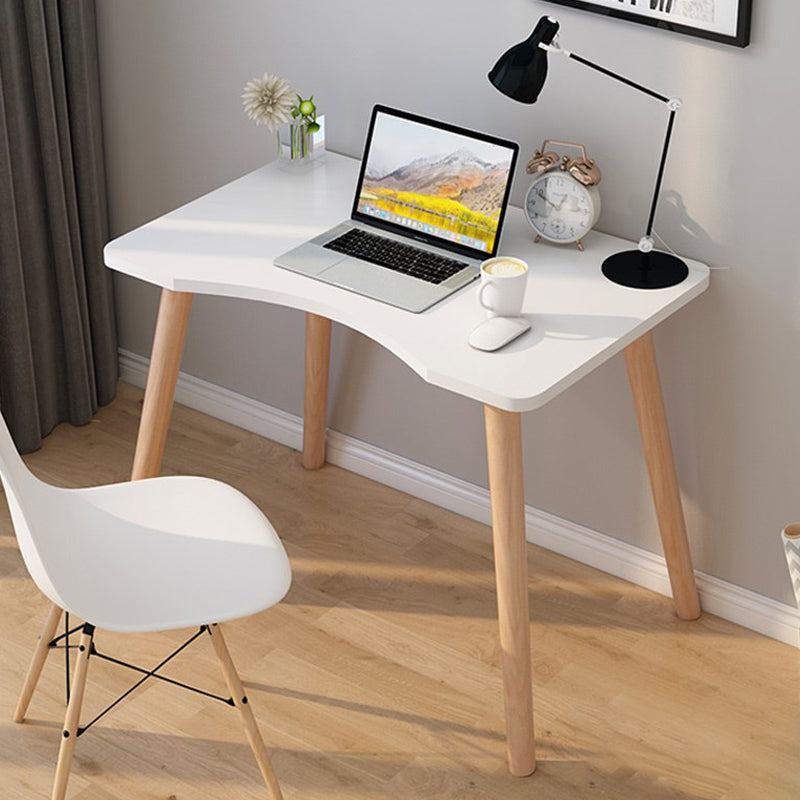 29" H Wooden Office Desk Modern Writing Desk with 4 Legs for Home Office