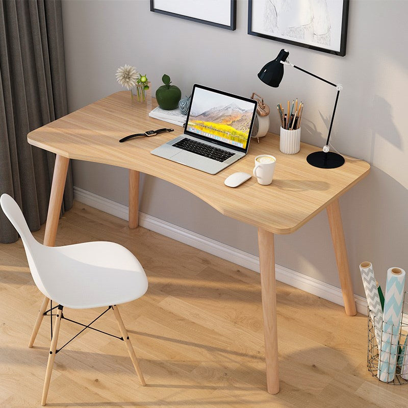 29" H Wooden Office Desk Modern Writing Desk with 4 Legs for Home Office