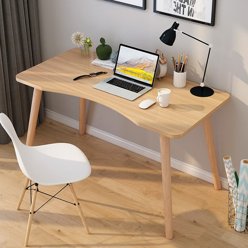 29" H Wooden Office Desk Modern Writing Desk with 4 Legs for Home Office