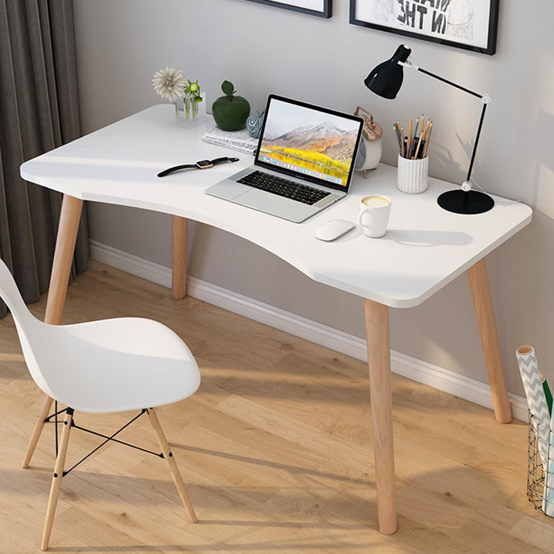 29" H Wooden Office Desk Modern Writing Desk with 4 Legs for Home Office