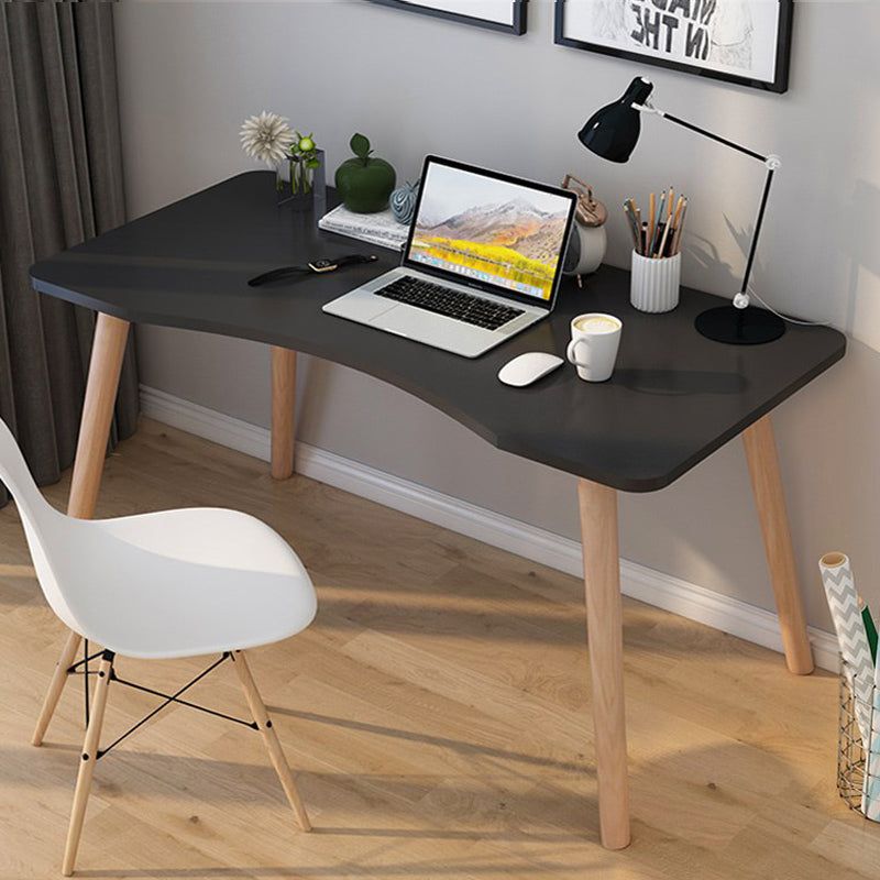 29" H Wooden Office Desk Modern Writing Desk with 4 Legs for Home Office