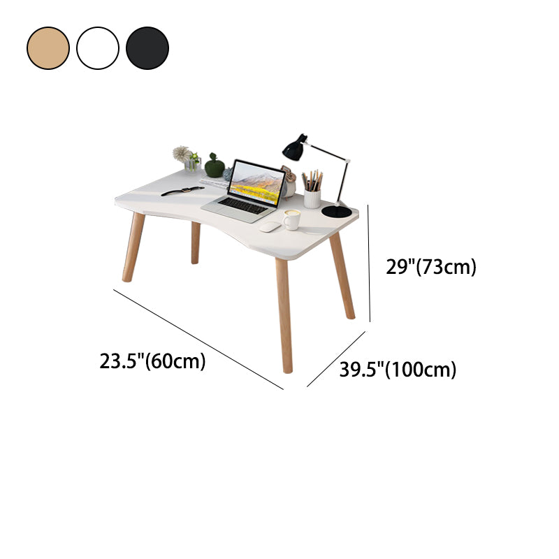 29" H Wooden Office Desk Modern Writing Desk with 4 Legs for Home Office