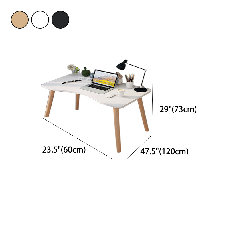 29" H Wooden Office Desk Modern Writing Desk with 4 Legs for Home Office