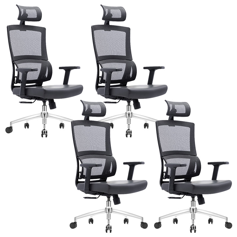 Modern & Contemporary Wheels Chair Microfiber Desk Chair High Back Office Chair