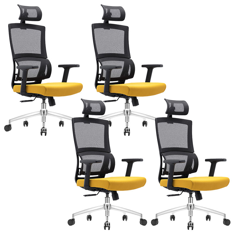 Modern & Contemporary Wheels Chair Microfiber Desk Chair High Back Office Chair