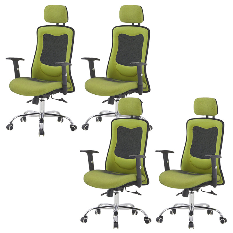 Contemporary Desk Chair Mid-Back Adjustable Seat Height Office Chair