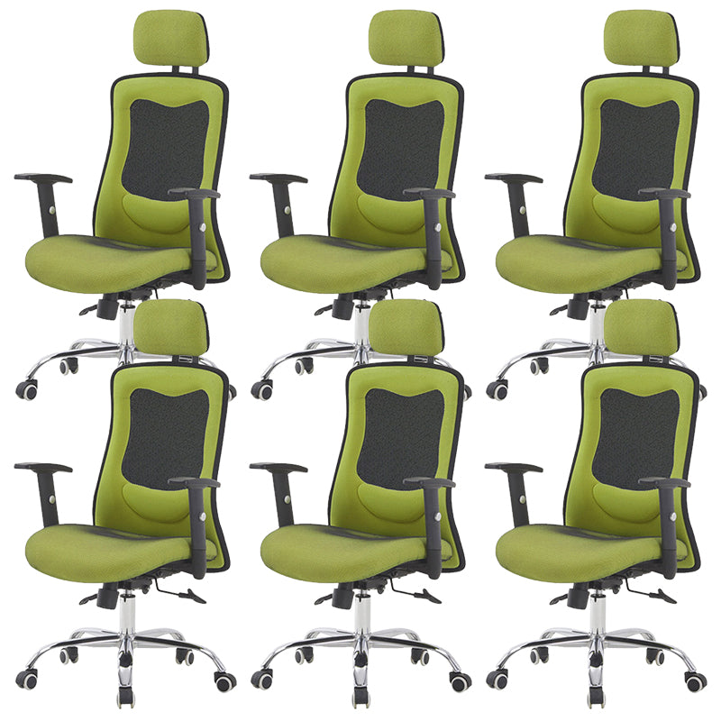 Contemporary Desk Chair Mid-Back Adjustable Seat Height Office Chair