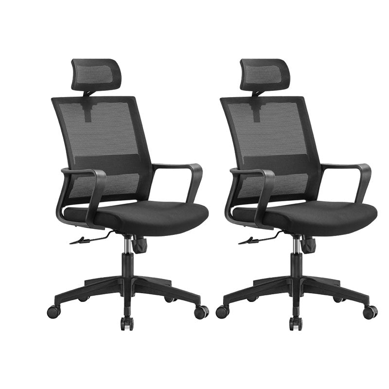 Workspace Office Chair Seat and Mesh in Black Slide Desk Chair