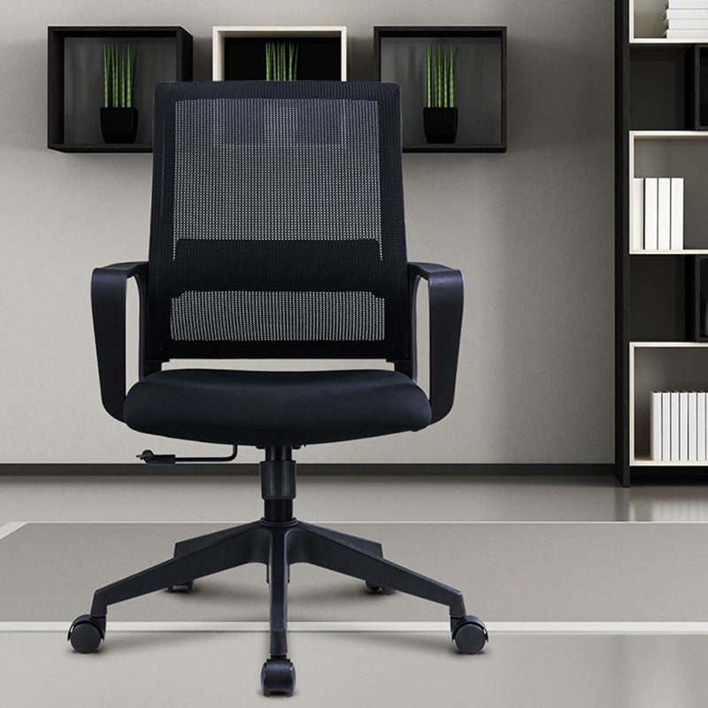 Workspace Office Chair Seat and Mesh in Black Slide Desk Chair