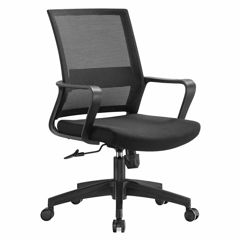 Workspace Office Chair Seat and Mesh in Black Slide Desk Chair