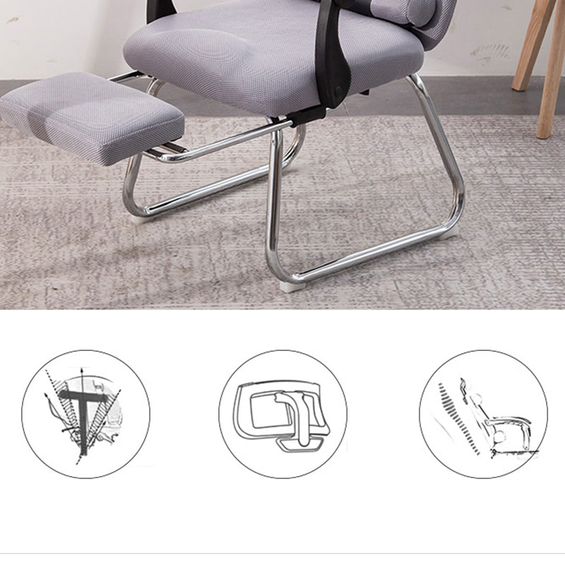 Modern Computer Chair Fixed Arms Chair Ergonomic Mesh Task Chair