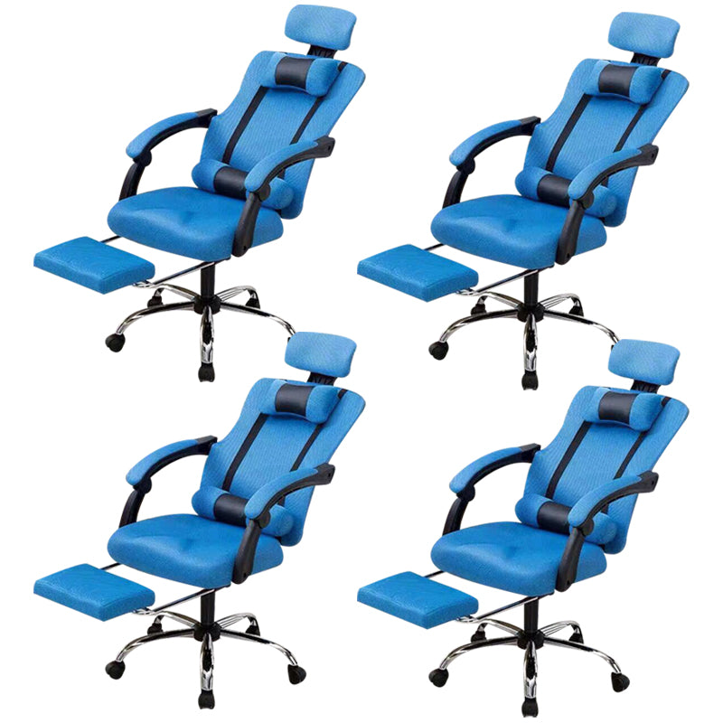 Modern Computer Chair Fixed Arms Chair Ergonomic Mesh Task Chair