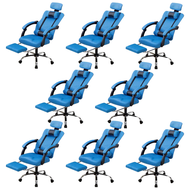 Modern Computer Chair Fixed Arms Chair Ergonomic Mesh Task Chair