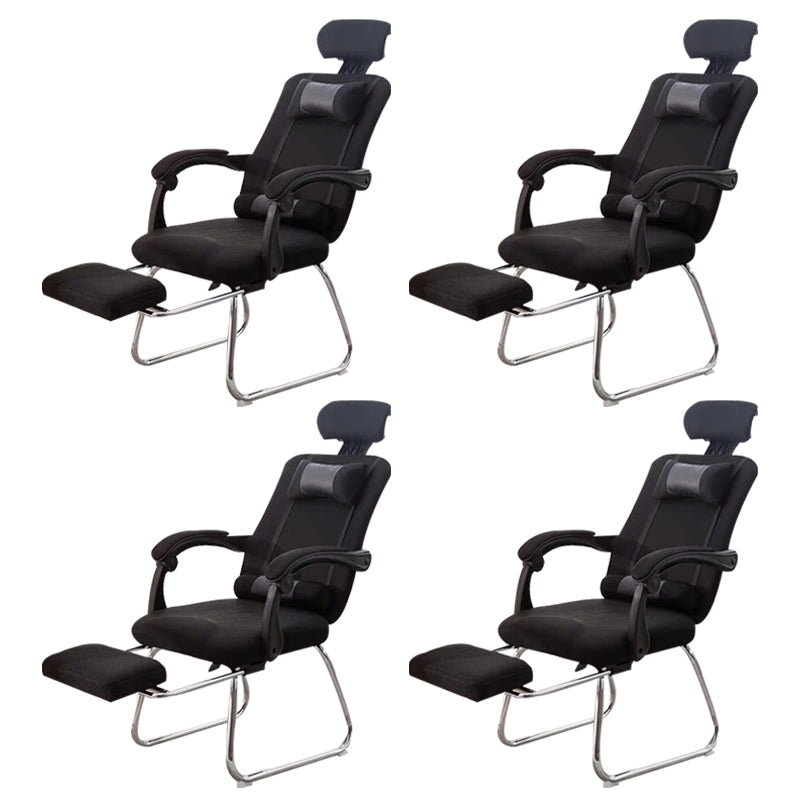 Modern Computer Chair Fixed Arms Chair Ergonomic Mesh Task Chair