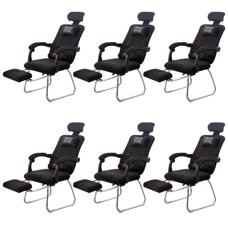 Modern Computer Chair Fixed Arms Chair Ergonomic Mesh Task Chair