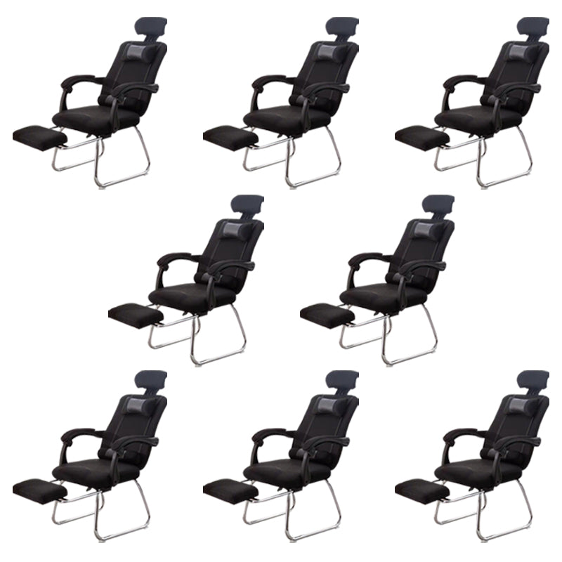 Modern Computer Chair Fixed Arms Chair Ergonomic Mesh Task Chair