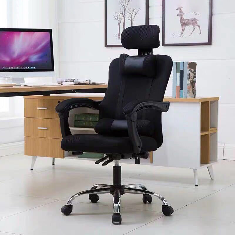 Modern Computer Chair Fixed Arms Chair Ergonomic Mesh Task Chair