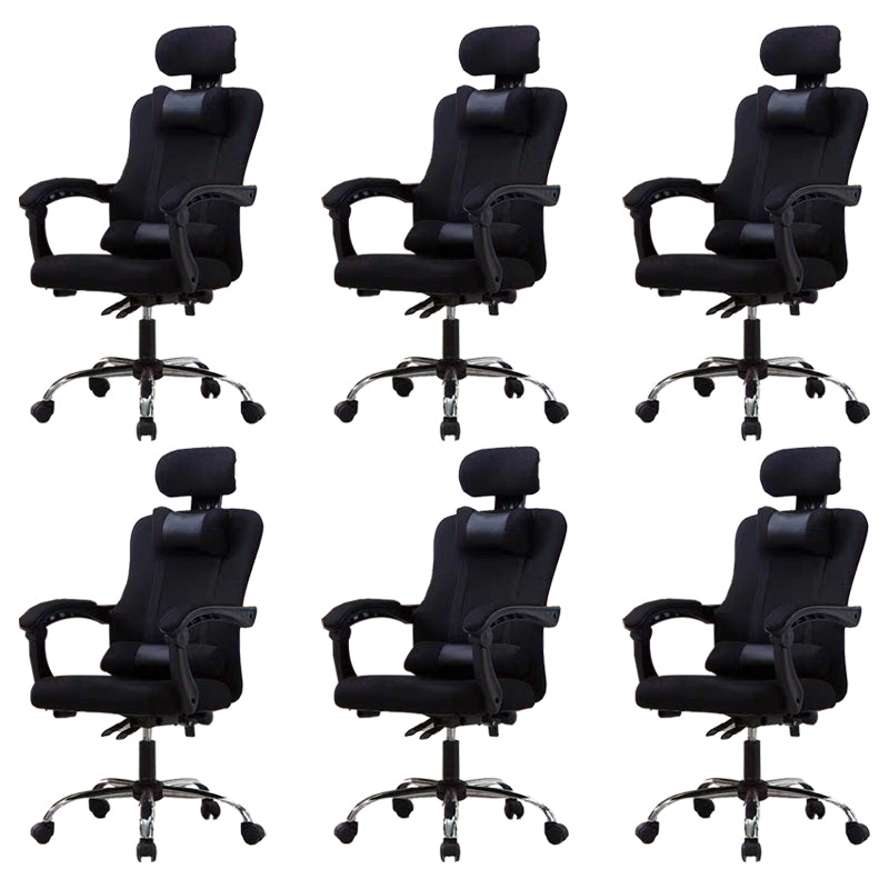 Modern Computer Chair Fixed Arms Chair Ergonomic Mesh Task Chair