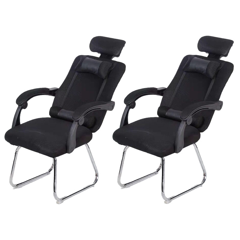 Modern Computer Chair Fixed Arms Chair Ergonomic Mesh Task Chair