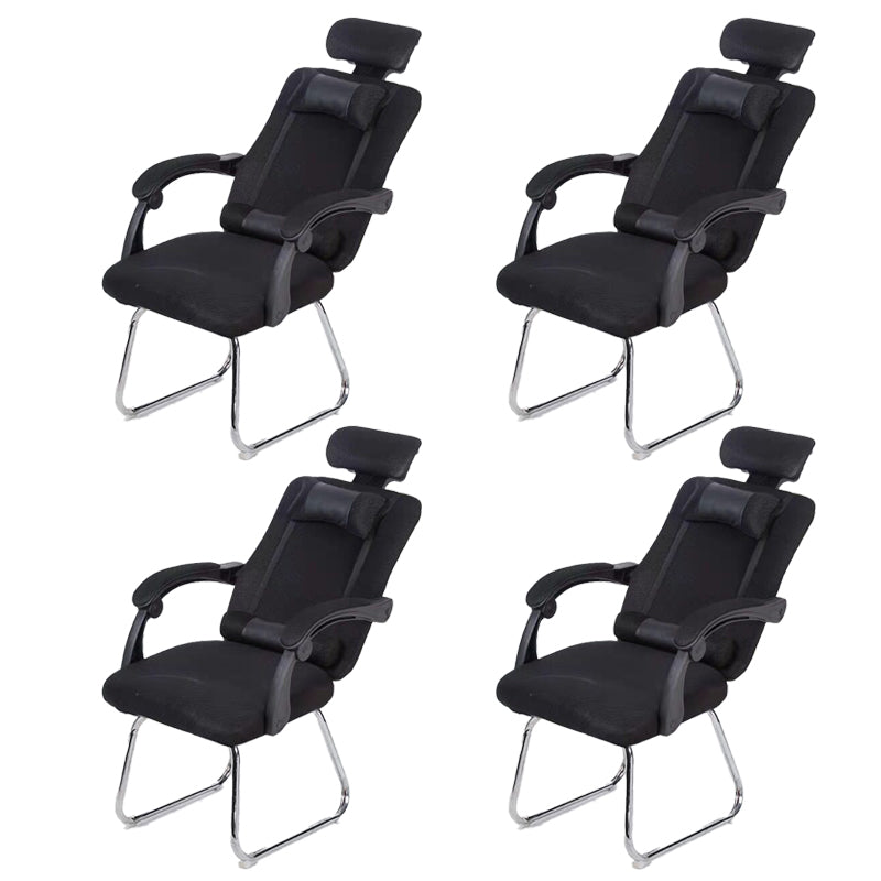 Modern Computer Chair Fixed Arms Chair Ergonomic Mesh Task Chair