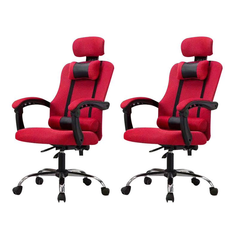 Modern Computer Chair Fixed Arms Chair Ergonomic Mesh Task Chair