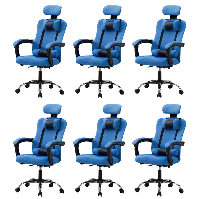 Modern Computer Chair Fixed Arms Chair Ergonomic Mesh Task Chair