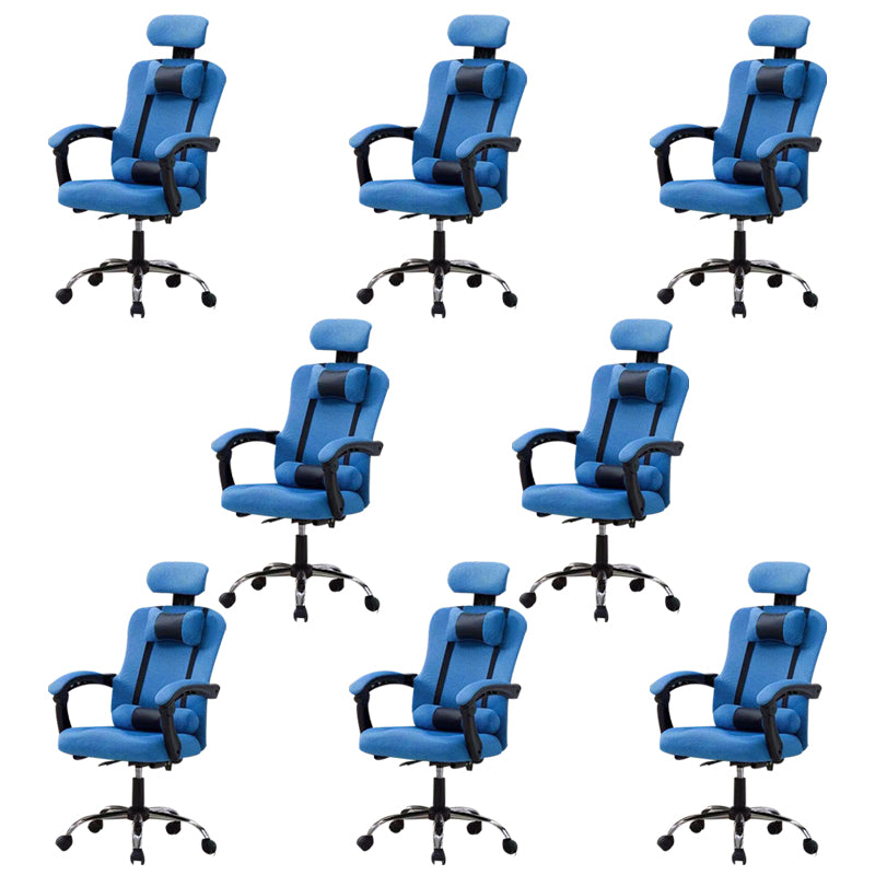 Modern Computer Chair Fixed Arms Chair Ergonomic Mesh Task Chair