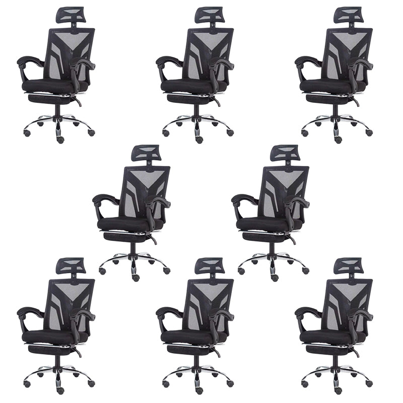 Modern Computer Chair Fixed Arms Chair Ergonomic Mesh Task Chair