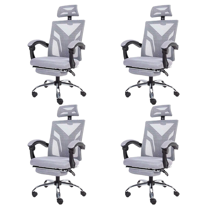 Modern Computer Chair Fixed Arms Chair Ergonomic Mesh Task Chair