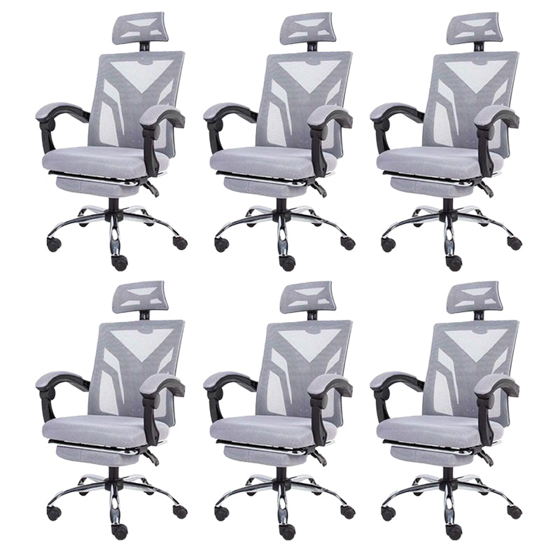 Modern Computer Chair Fixed Arms Chair Ergonomic Mesh Task Chair