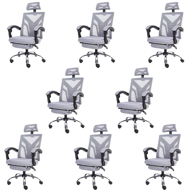 Modern Computer Chair Fixed Arms Chair Ergonomic Mesh Task Chair