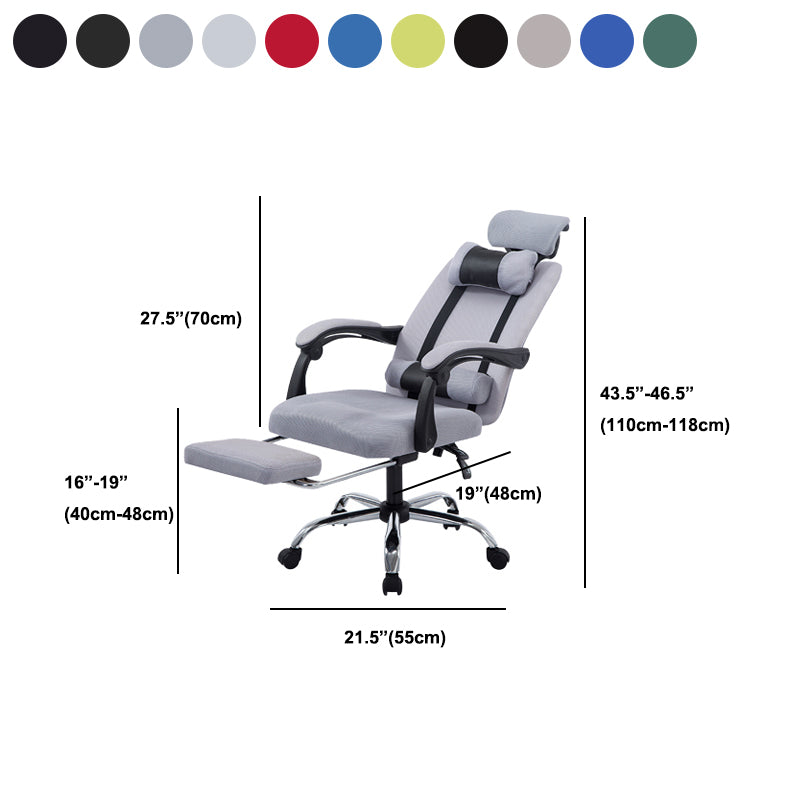 Modern Computer Chair Fixed Arms Chair Ergonomic Mesh Task Chair