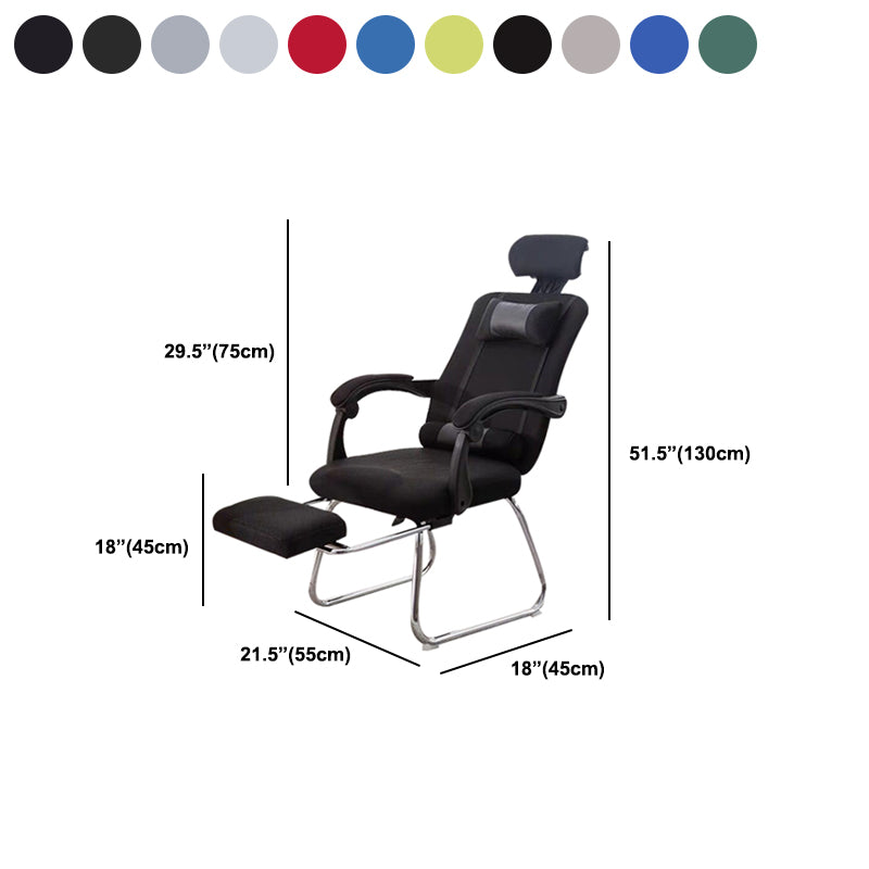 Modern Computer Chair Fixed Arms Chair Ergonomic Mesh Task Chair